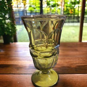 Vintage Fostoria Glass Avocado Green Tea Water Footed Replacement Collector
